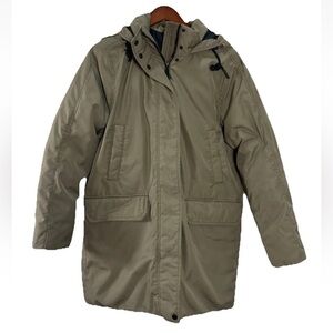 Everlane Renew Women's Mid Length Puffer Coat Size Large Green